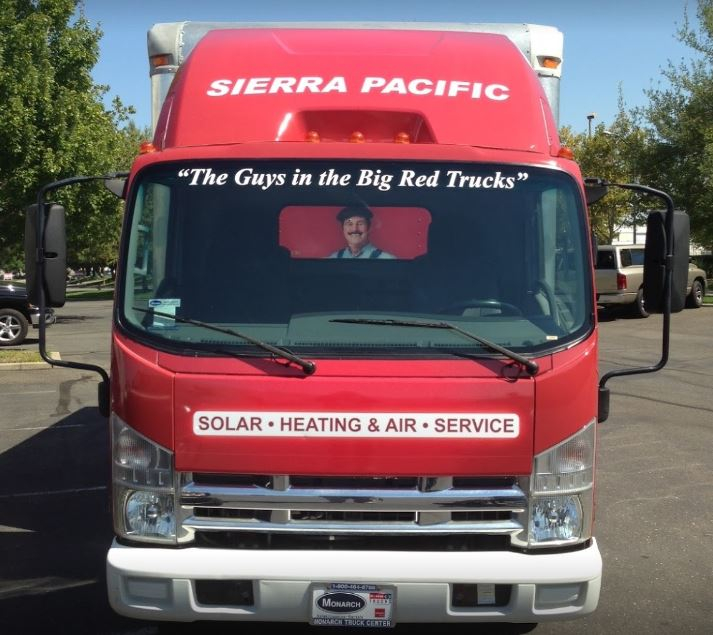 Sierra Pacific fleet truck in Davis, CA